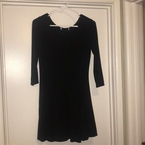 Long sleeve black dress